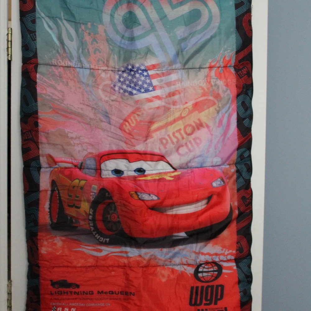 Lightning McQueen Toddler Sleping Bag w/Bag